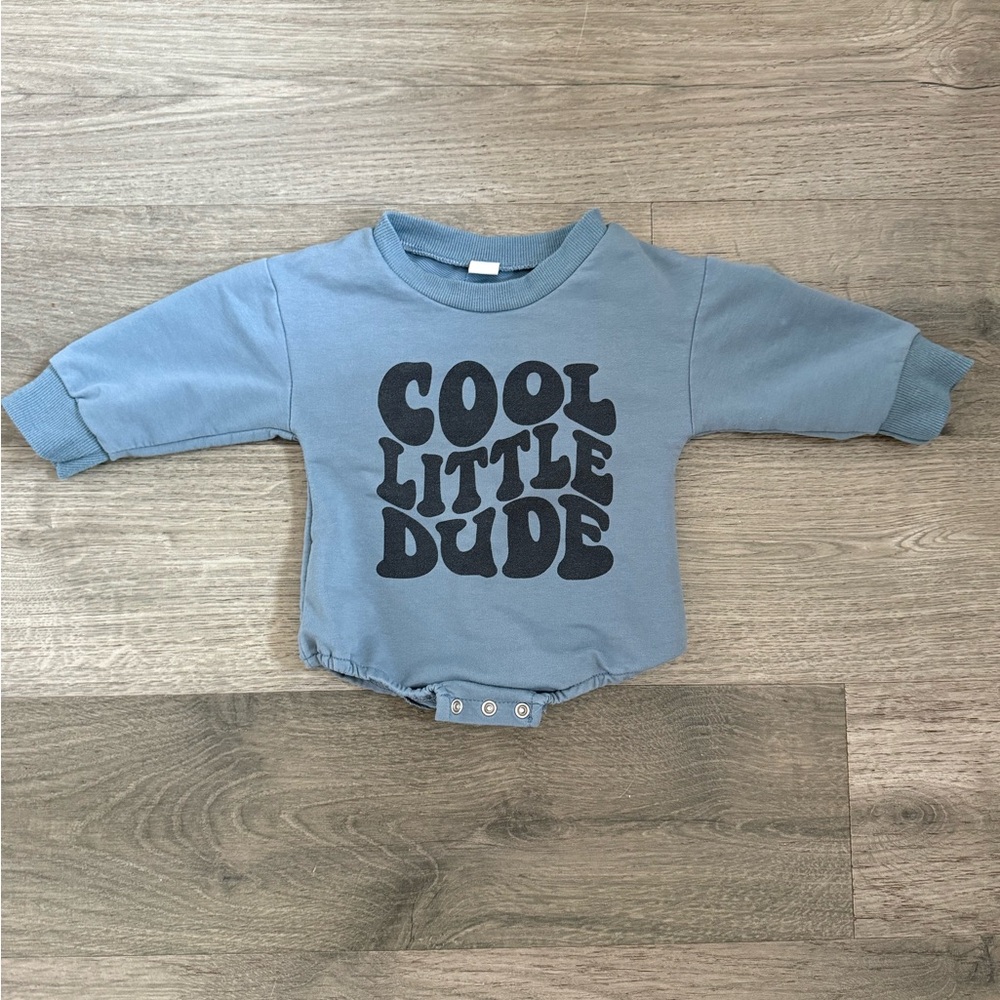Cool Little Dude Blue Kids One Piece